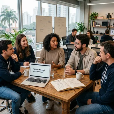Saúde Mental em Startups: Como Prevenir Burnout de Founders e Times de Tecnologia