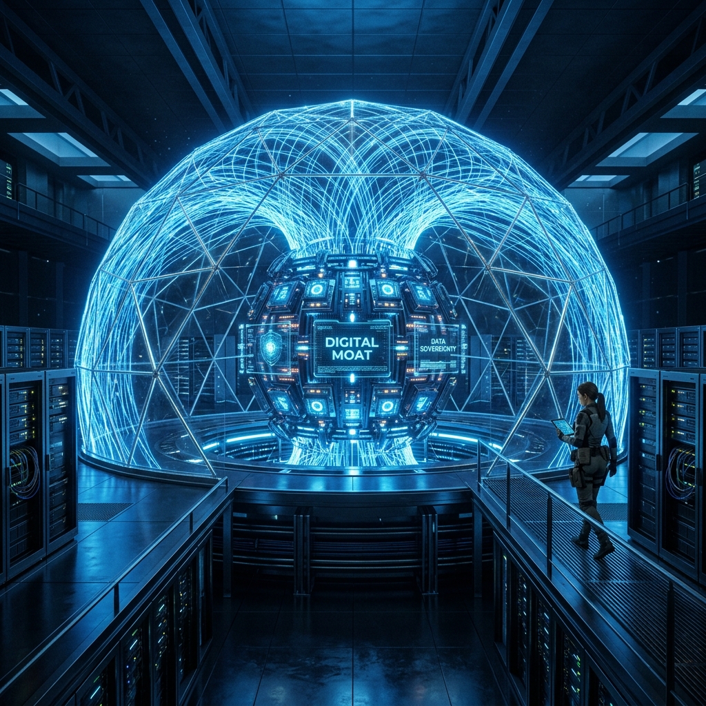 Mapa de infraestrutura soberana protegida por camadas de criptografia